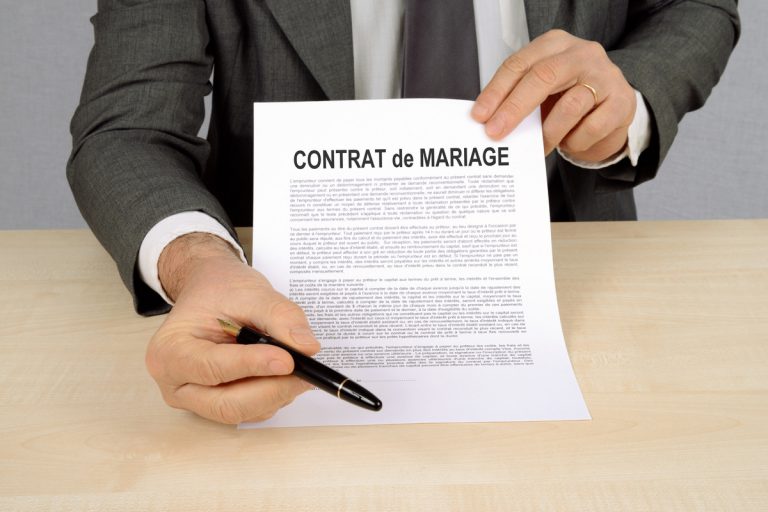 contrat de mariage