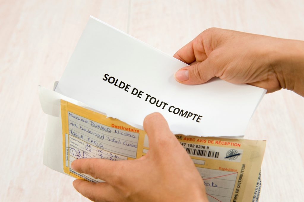solde de tout compte