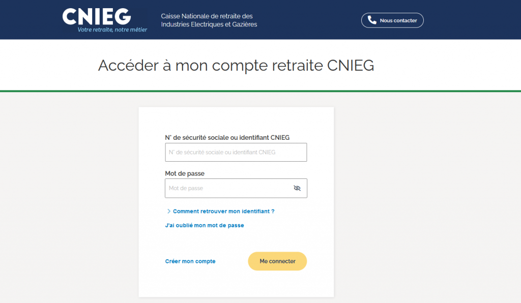 espace personnel CNIEG