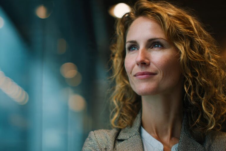 Femme sereine optimisant sa majoration pension réversion Agirc-Arrco