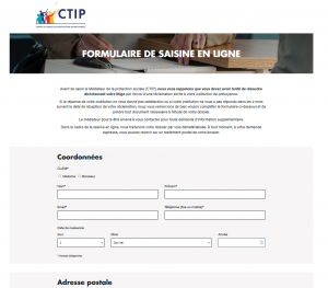 formulaire de saisine en ligne CTIP