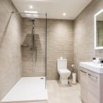 salle de bain moderne avec douche italienne toilette pour retraités handicapé
